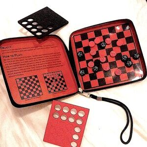 🟥 ⬛️ Travel Checkers Set